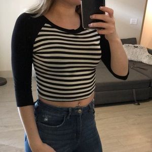 Striped crop top